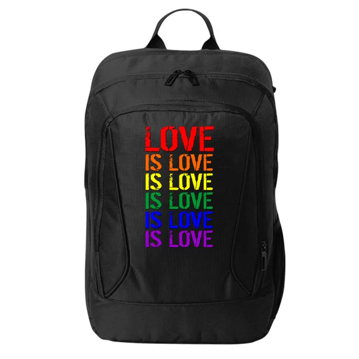 Love Is Love Rainbow Colors City Backpack