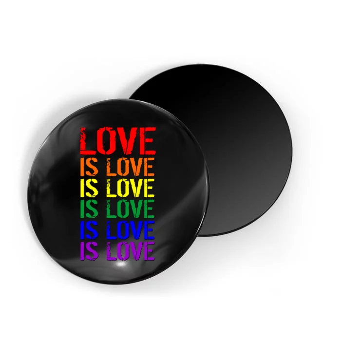 Love Is Love Rainbow Colors Magnet