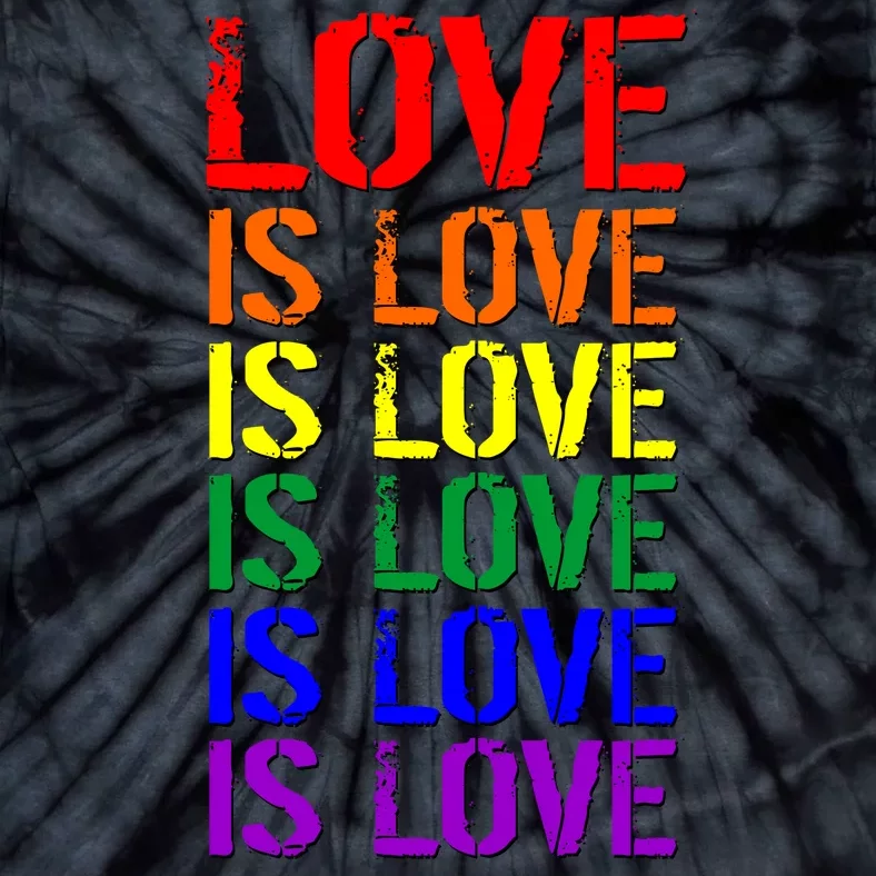 Love Is Love Rainbow Colors Tie-Dye T-Shirt