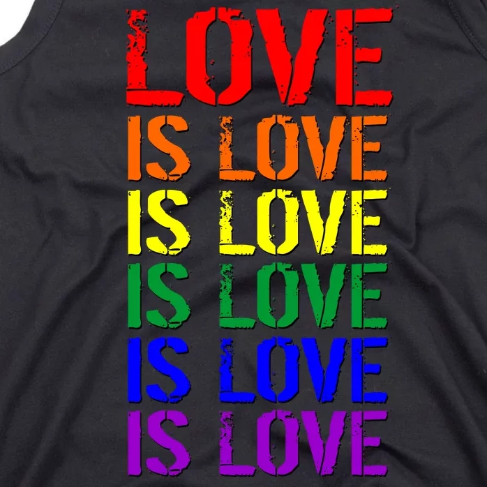 Love Is Love Rainbow Colors Tank Top