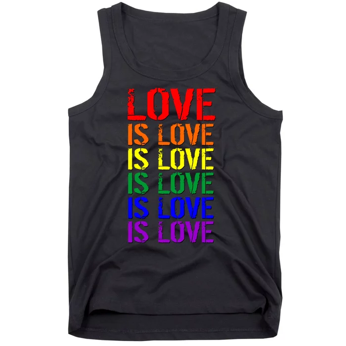 Love Is Love Rainbow Colors Tank Top