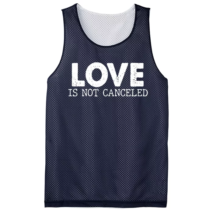 Love Is Not Canceled Mesh Reversible Basketball Jersey Tank