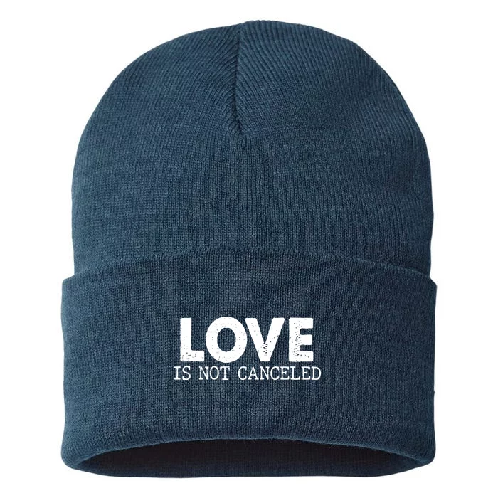 Love Is Not Canceled Sustainable Knit Beanie