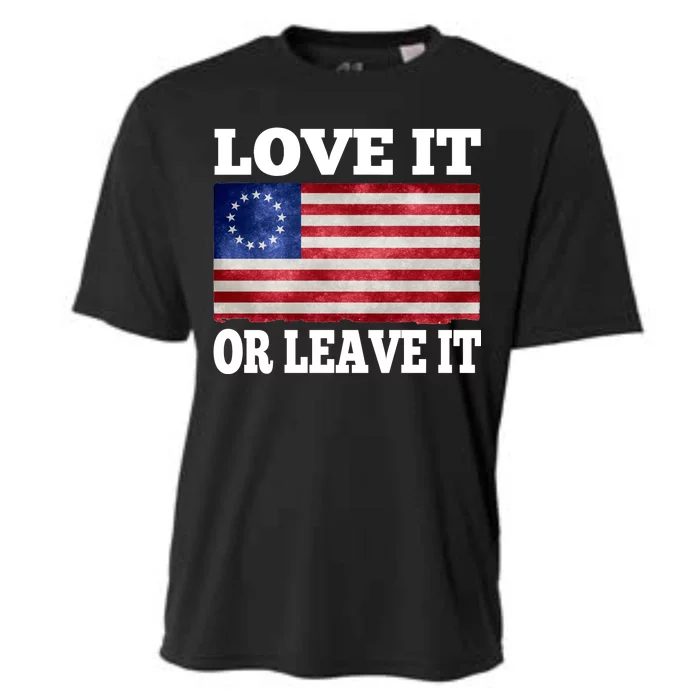 Love It Or Leave It Betsy Ross Flag Cooling Performance Crew T-Shirt