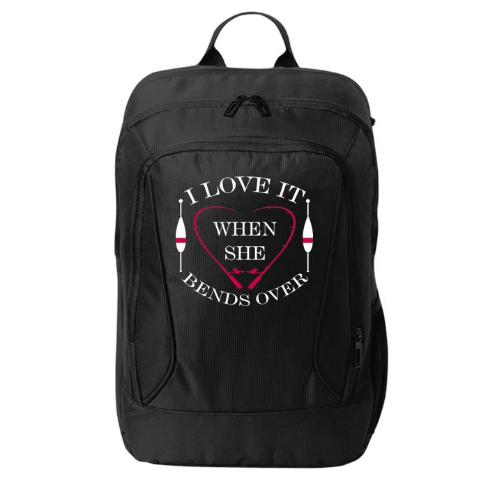 Love It When She Bends Over Funny Fishing City Backpack