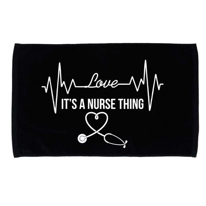 Love It's A Nurse Thing Stethoscop Heartbeat Heart Microfiber Hand Towel