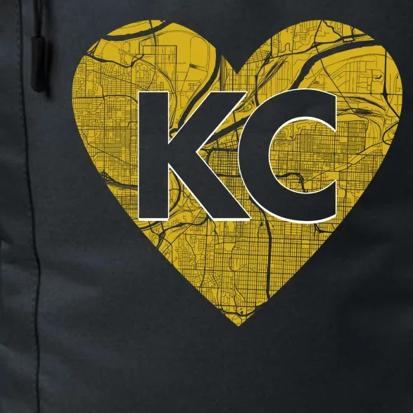 Love Kansas City Football Fan City Map Daily Commute Backpack