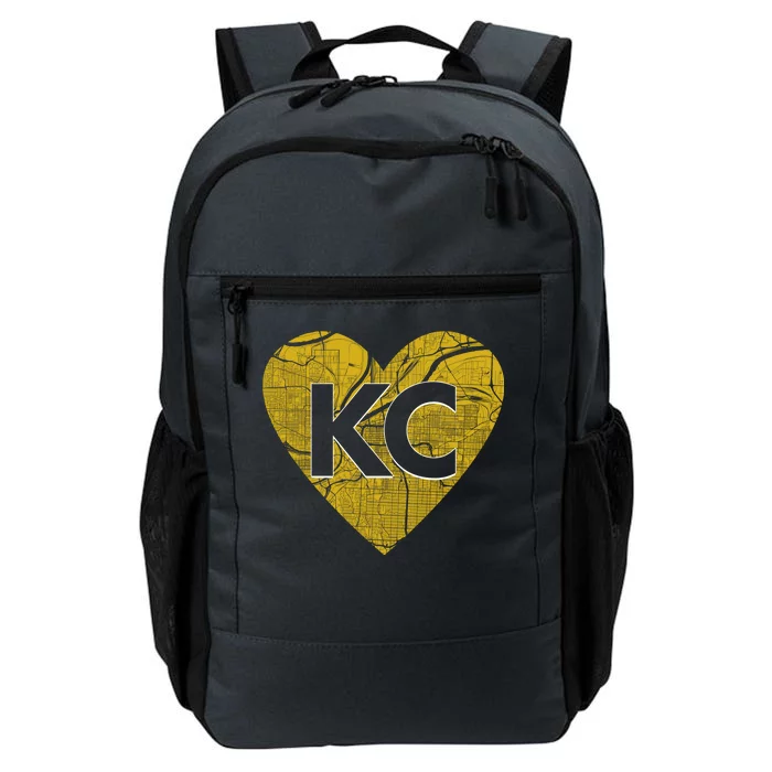 Love Kansas City Football Fan City Map Daily Commute Backpack