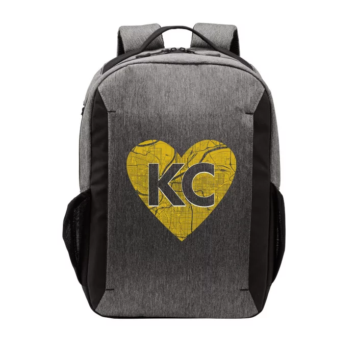 Love Kansas City Football Fan City Map Vector Backpack