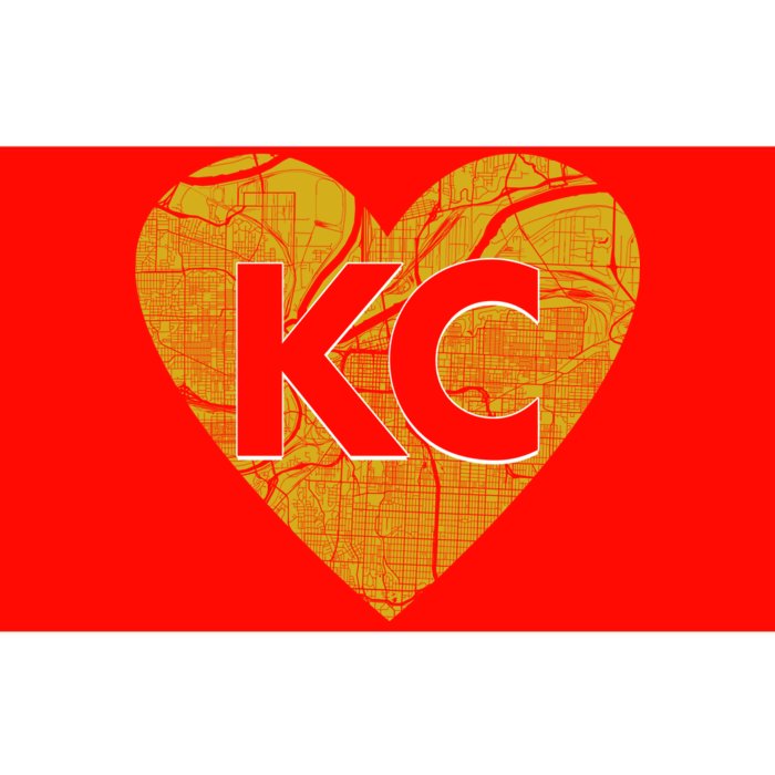 Love Kansas City Football Fan City Map Bumper Sticker