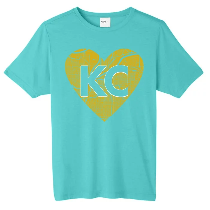 Love Kansas City Football Fan City Map ChromaSoft Performance T-Shirt