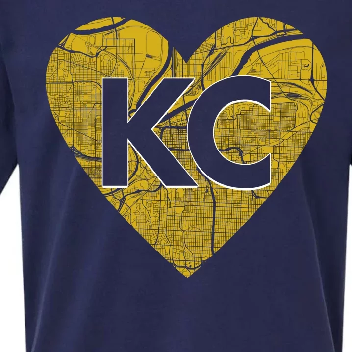 Love Kansas City Football Fan City Map Sueded Cloud Jersey T-Shirt