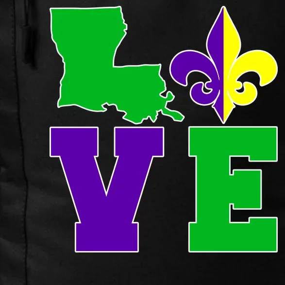 Love Mardi Gras Louisiana Daily Commute Backpack