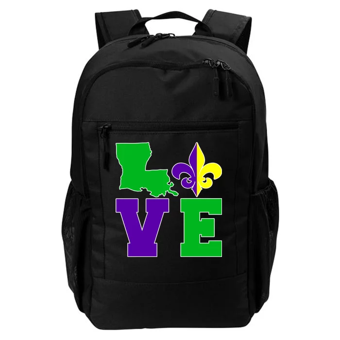 Love Mardi Gras Louisiana Daily Commute Backpack