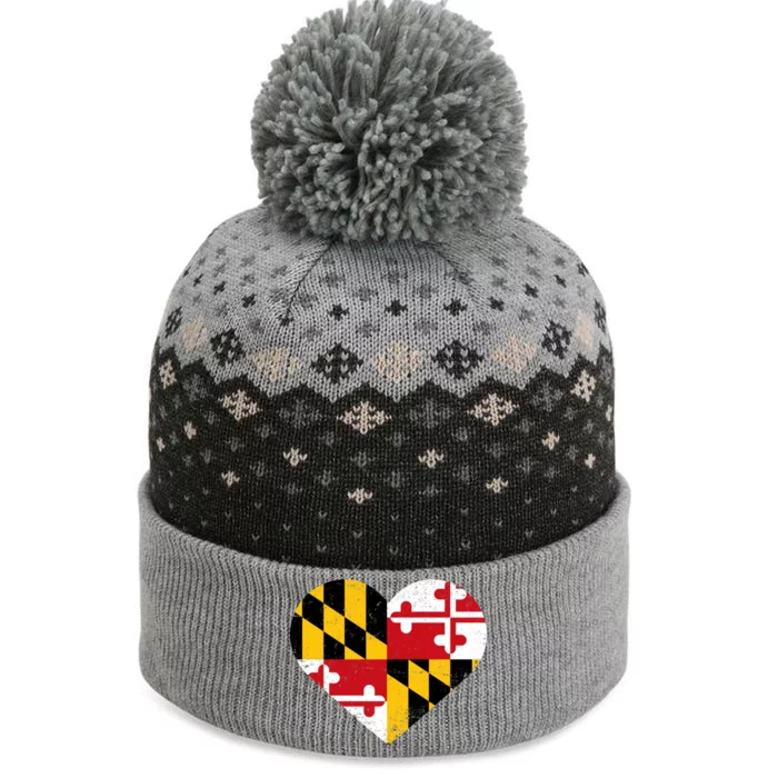 Love Maryland The Baniff Cuffed Pom Beanie