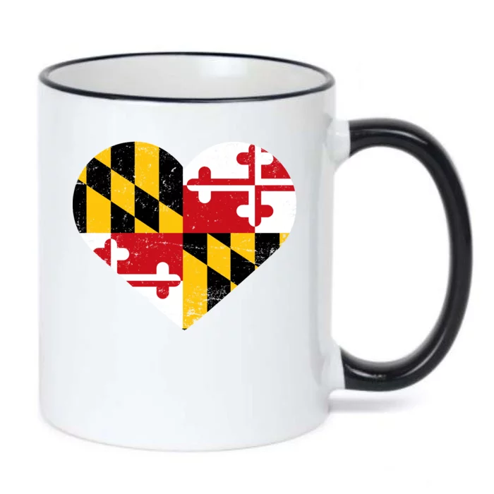 Love Maryland Black Color Changing Mug