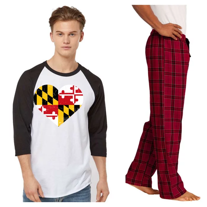 Love Maryland Raglan Sleeve Pajama Set