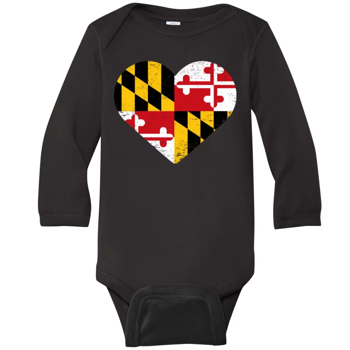 Love Maryland Baby Long Sleeve Bodysuit