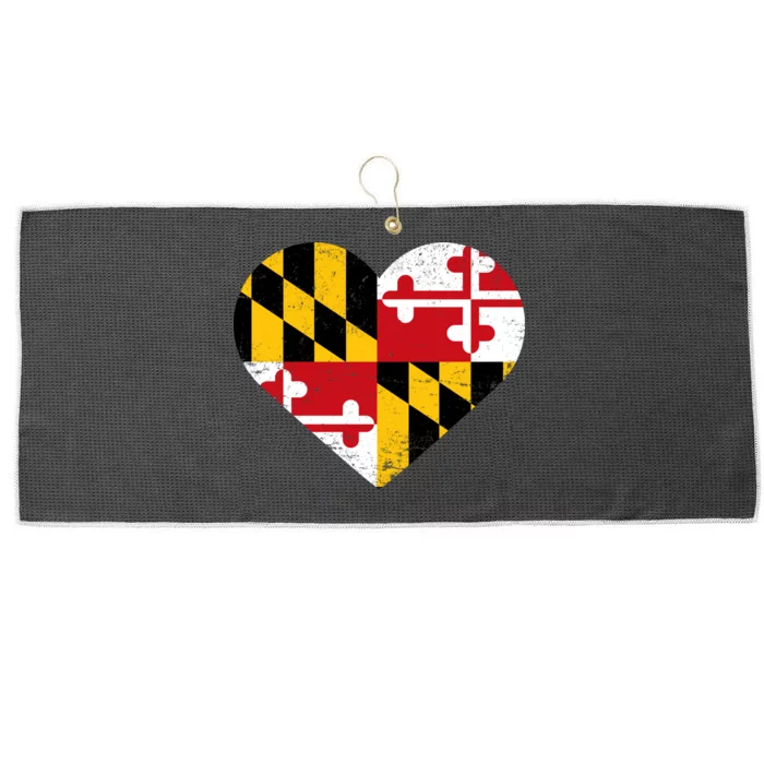 Love Maryland Large Microfiber Waffle Golf Towel