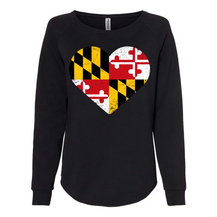 Love Maryland Womens California Wash Sweatshirt