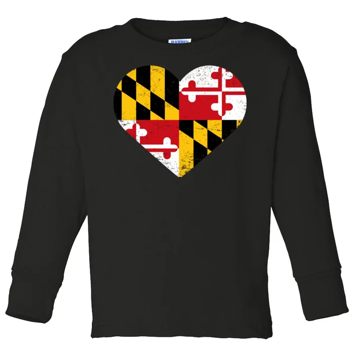 Love Maryland Toddler Long Sleeve Shirt