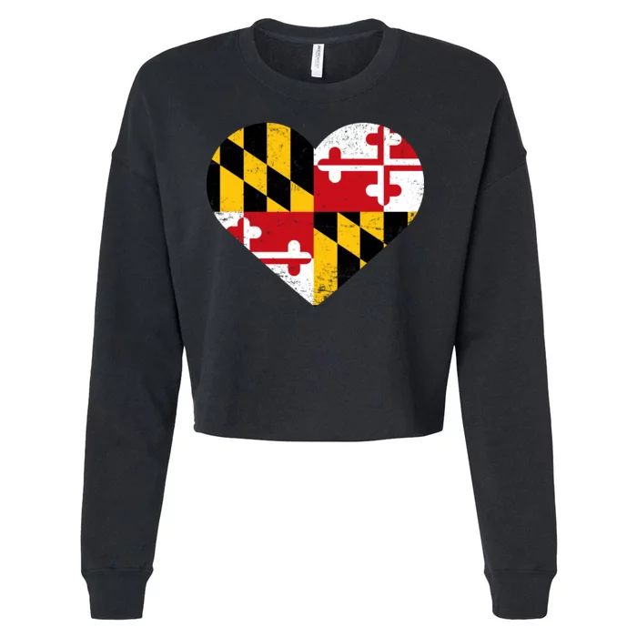 Love Maryland Cropped Pullover Crew