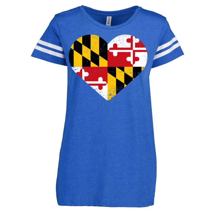 Love Maryland Enza Ladies Jersey Football T-Shirt