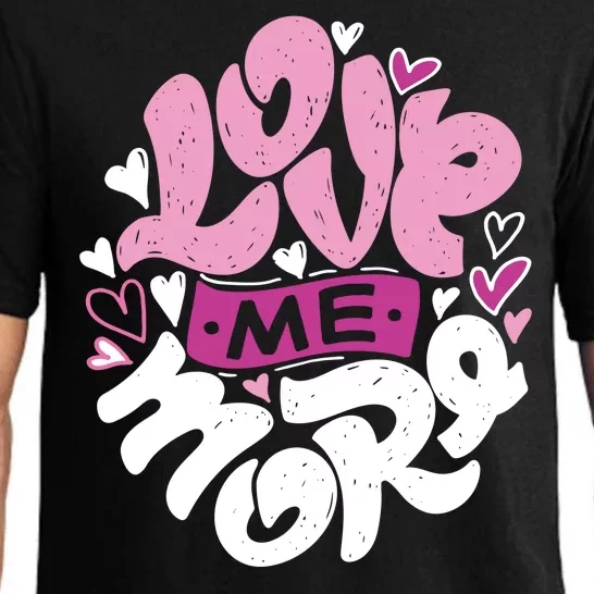 Love Me More Cute Hearts Pajama Set