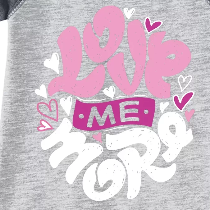 Love Me More Cute Hearts Infant Baby Jersey Bodysuit