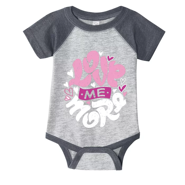 Love Me More Cute Hearts Infant Baby Jersey Bodysuit