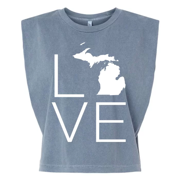 Love Michigan Garment-Dyed Women's Muscle Tee