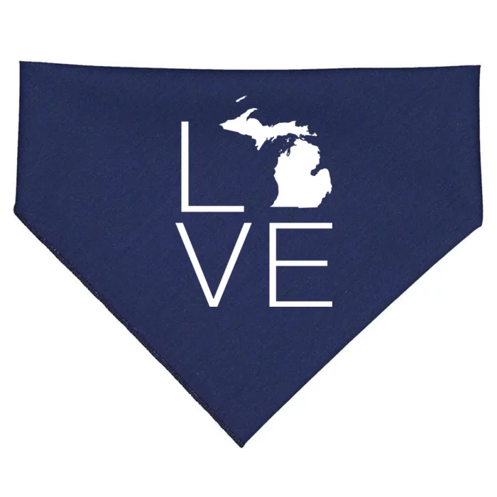 Love Michigan USA-Made Doggie Bandana