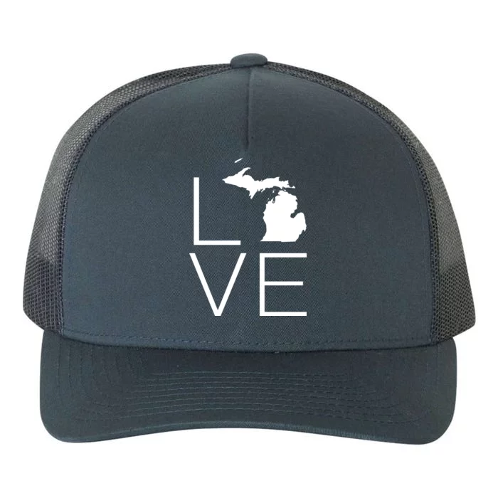 Love Michigan Yupoong Adult 5-Panel Trucker Hat