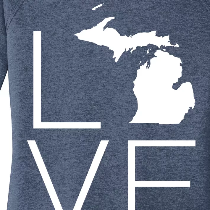 Love Michigan Women's Perfect Tri Tunic Long Sleeve Shirt