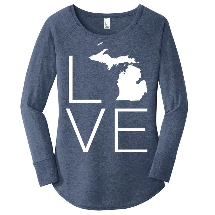 Love Michigan Women's Perfect Tri Tunic Long Sleeve Shirt