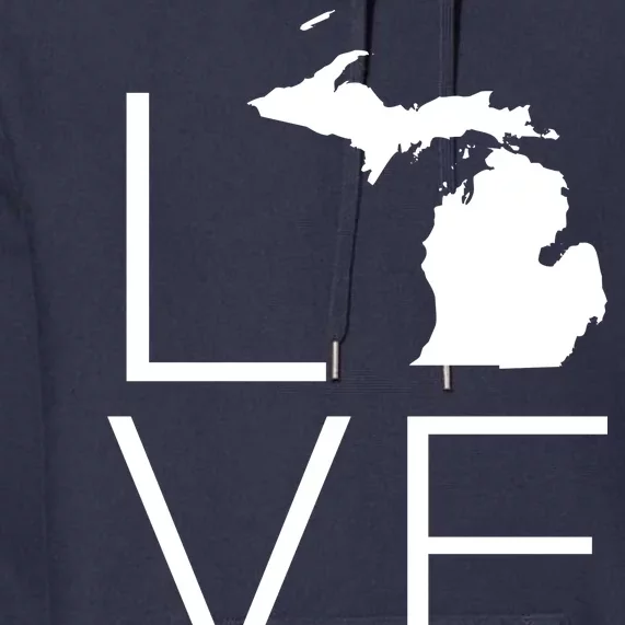 Love Michigan Premium Hoodie