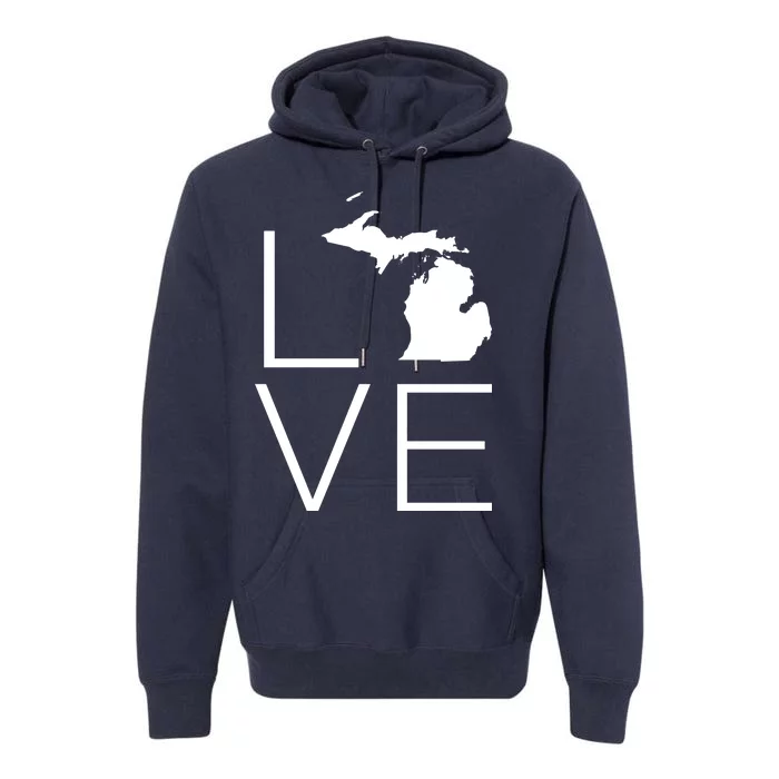 Love Michigan Premium Hoodie