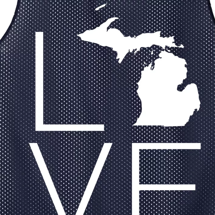 Love Michigan Mesh Reversible Basketball Jersey Tank