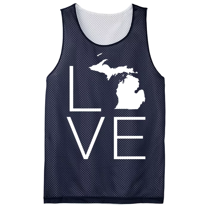 Love Michigan Mesh Reversible Basketball Jersey Tank