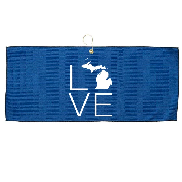 Love Michigan Large Microfiber Waffle Golf Towel