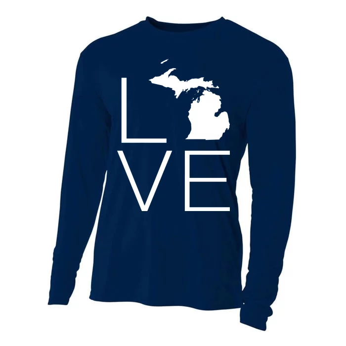 Love Michigan Cooling Performance Long Sleeve Crew