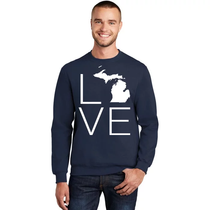 Love Michigan Tall Sweatshirt