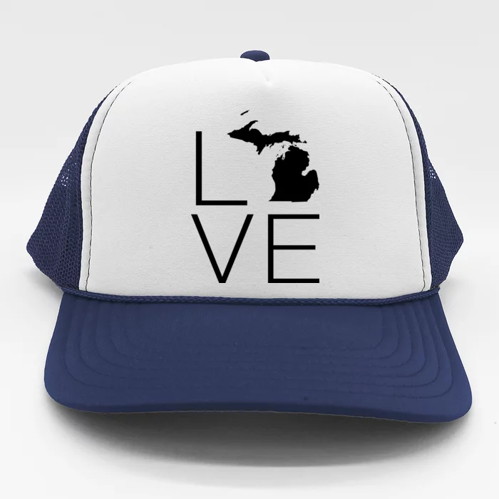 Love Michigan Trucker Hat