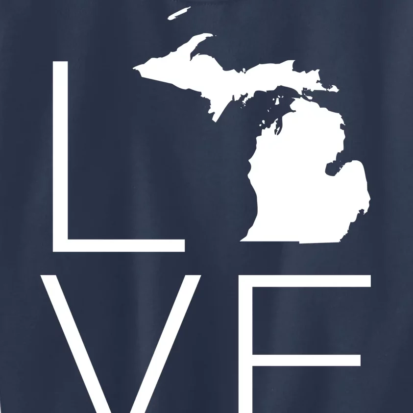 Love Michigan Kids Sweatshirt