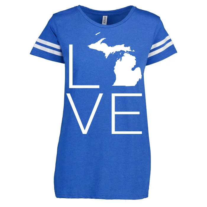 Love Michigan Enza Ladies Jersey Football T-Shirt