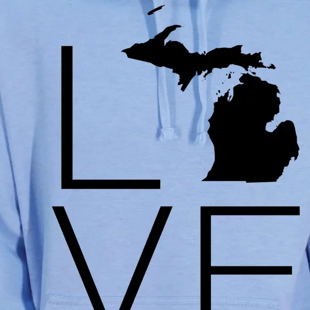 Love Michigan Unisex Surf Hoodie