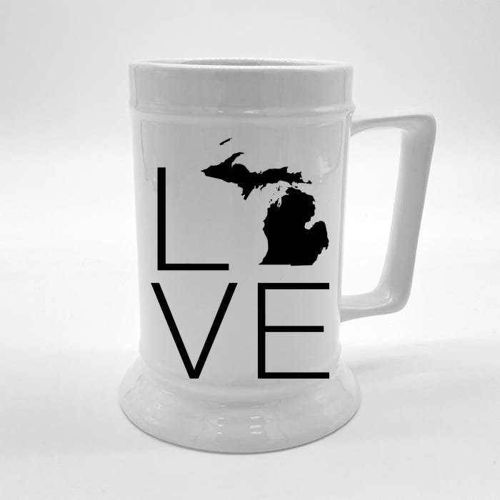 Love Michigan Front & Back Beer Stein