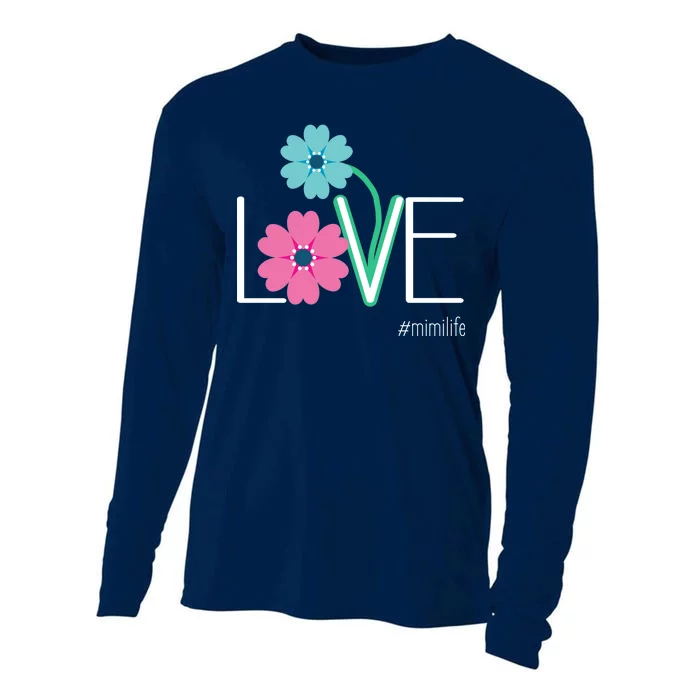 Love Mimi Flower MimiLife Cooling Performance Long Sleeve Crew