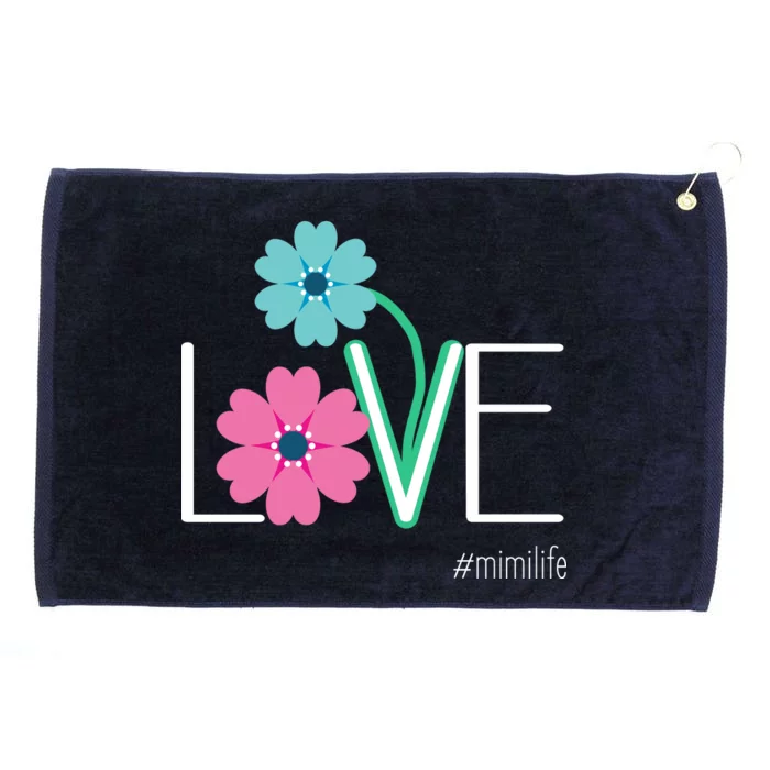 Love Mimi Flower MimiLife Grommeted Golf Towel