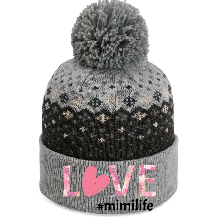 Love Mimilife The Baniff Cuffed Pom Beanie